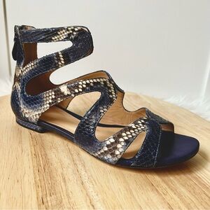 Alexandre Birman Felicie Python Cage Sandals EU 37.5 US 7.5